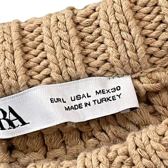 Zara Sweater, Tan, Size L - Picture 10 of 16